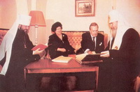 1991-11-06 Встреча Патриарха и Государя в Иоанновском монастыре